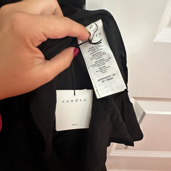 Sandro Rosane Lace Mini Dress Size 10 NWT - Picture 8 of 11